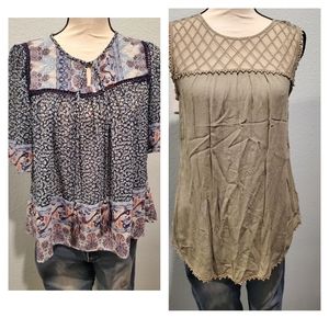 2 for the price of 1!! Knox Rose casual top bundle